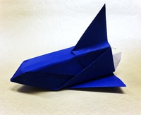 【origami・乗り物】おりがみでスペースシャトル 2016/07/09 11:55:00