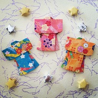 【origami・七夕】おりがみで七夕かざり☆着物☆ 2016/07/08 11:55:00