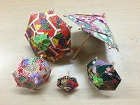 【origami・傘】おりがみで和傘 2016/09/14 11:55:00