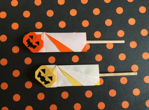【origami・ハロウィン】おりがみで可愛い楊枝入れ