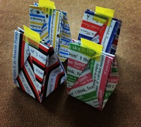 【origami・ラッピング】おりがみで簡単ギフトバッグ 2016/02/13 23:36:14