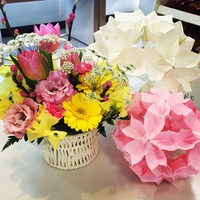 【origami・春】おりがみとお花で春をイメージ　桜 2016/03/01 11:55:00
