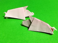 【origami・動物】おりがみでブタさん 2016/03/08 11:55:00