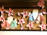 【origami・おひなさま】折り紙でおひなさま飾り 2016/04/04 08:00:00