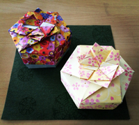 【origami・箱】おりがみで六角のキャンディーBOX 2016/07/01 11:55:00