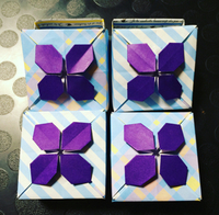 【origami・箱】おりがみで紫陽花の箱 2016/06/11 11:55:00