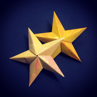【origami・クリスマス】おりがみで星のオーナメント 2016/11/20 11:55:00