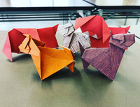 おりがみ教室いろは 暮らしを彩る折り紙 Origami お正月 おりがみでタイ 鯛とダルマ 達磨
