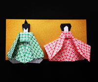 【origami・ひなまつり】おりがみでお雛様 2016/02/21 11:25:19