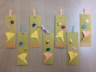 おりがみ教室いろは 暮らしを彩る折り紙 Origami 秋 おりがみでイチョウの葉 しおり