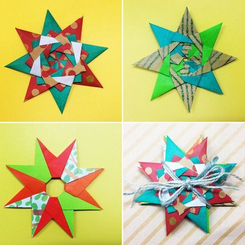 おりがみ教室いろは 暮らしを彩る折り紙 Origami クリスマス おりがみでオーナメント 星