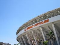 沖縄セルラースタジアム那覇、今日は晴天