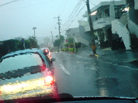雨の沖縄