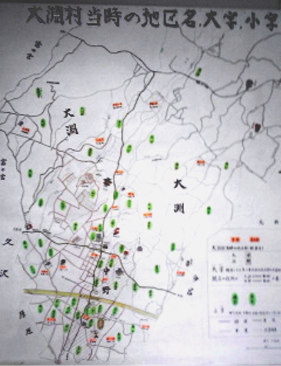 大淵村昔の地図