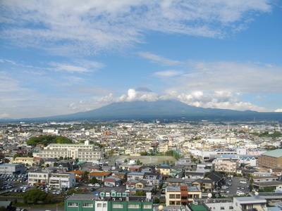富士市役所10階からの眺め