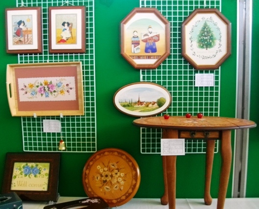 飾り雛とトールペイント～お友達の作品in青葉台文化祭～