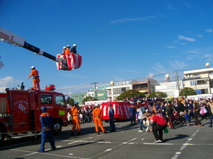 昨日の消防祭り