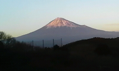 トワイライトと富士山
