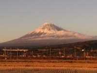 夕方の富士山 2015/12/28 17:38:28