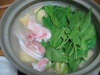 ほうれん草と豚肉のだししゃぶ