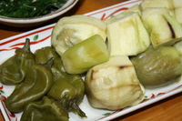 蒸し茄子