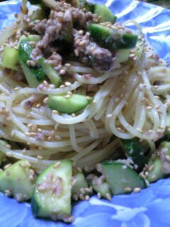 和風冷製パスタ♪
