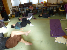 腕と足が伸びて 疲れもとれた