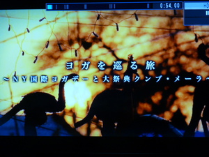 テレビ「ヨガを巡る旅 ～NY国際ヨガデーと大祭典クンブメーラ～」
