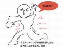 イブの夜は筋肉痛と共に 2022/12/24 20:32:42