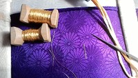 日本刺繍で家紋