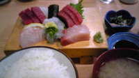 刺身定食(~o~)
