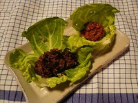 キャベツで手巻きパーティー