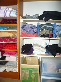 買い物前に持服の整理と一人ファッションショー