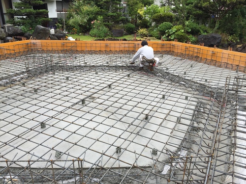 鉄筋工事を行いました！