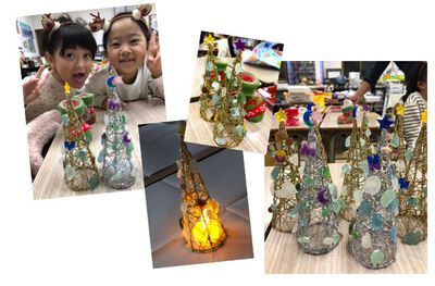 12/3下田を遊ぶ学ぶ講座㉑放課後ジオ「クリスマス飾りを作る」を見学♪