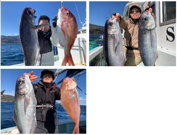 12/22（日）下田・須崎港　久寿丸　白浜東方沖　マダイ　メダイ