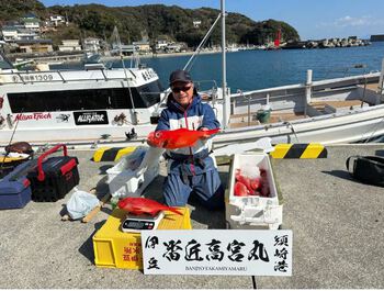 2/27（木）下田・須崎港　番匠高宮丸　新島沖　キンメダイ