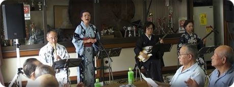早くも敬老会で出演★伊豆市筏場区で開催