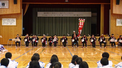 中学校民謡指導★片浜中学校 ｂｙ 千丈民謡会