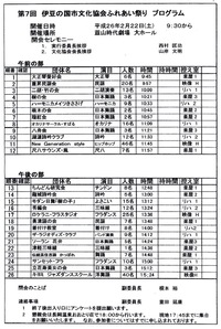 秀編会リハーサル ★ ２／２２日文化協会ふれあい祭り