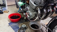 ＣＢ７５０Foreオイル交換 2019/04/18 14:52:24