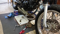 '00 TW200E  オイル交換 2019/04/27 12:00:00
