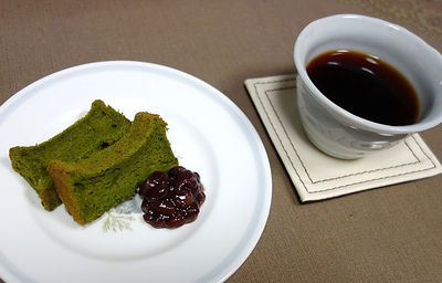 抹茶のスフレケーキ♪
