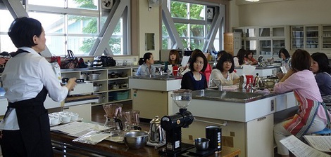 富士宮第一中学校でコーヒー教室♪
