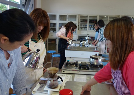 富士宮一中　コーヒー教室♪
