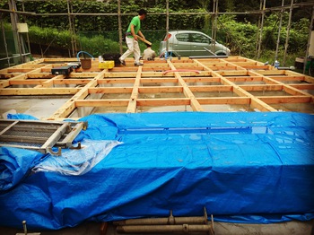 HOUSE in YATA-建て方準備中-