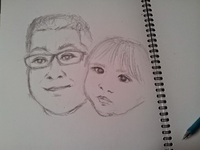 顔　下書き～