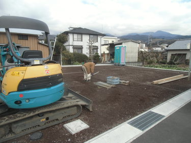 新築住宅　着工いたしました。