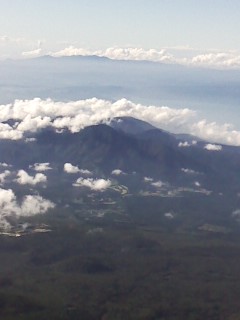 富士山登山中の山仲間