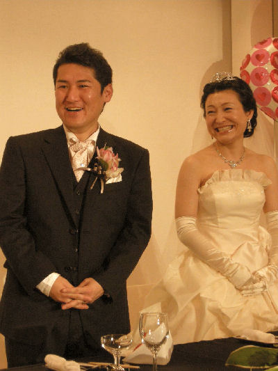 　新郎新婦、素晴らしい笑顔～☆、、。